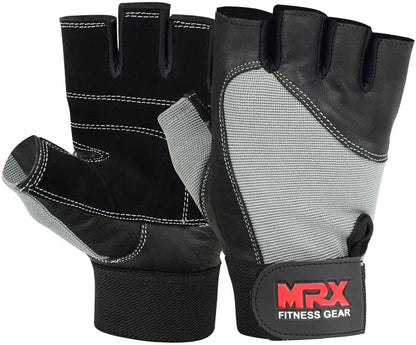 Weight Lifting Gloves Gym Training Bodybuilding Fitness Glove Workout Men & Women Grey S