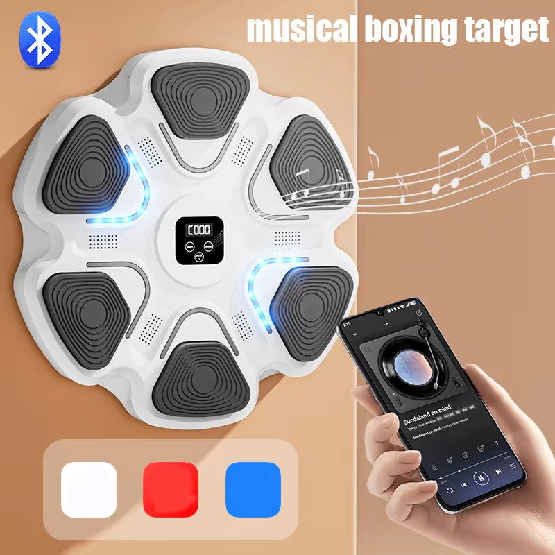 Bluetooth Music Boxing Machine Wall Target Home Fitness Boxing Trainer Exercise Response Training Agility Reaction Boxing Bag