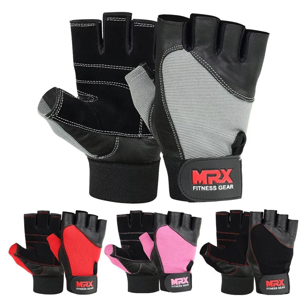 Weight Lifting Gloves Gym Training Bodybuilding Fitness Glove Workout Men & Women Grey S