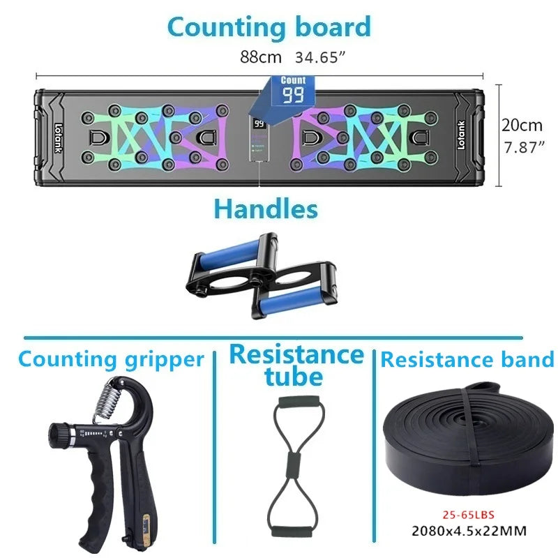 Counting Folding Push up Board Multifunctional Exercise Table Abdominal Muscle Enhancement Gym Sports Portable Fitness Equipment