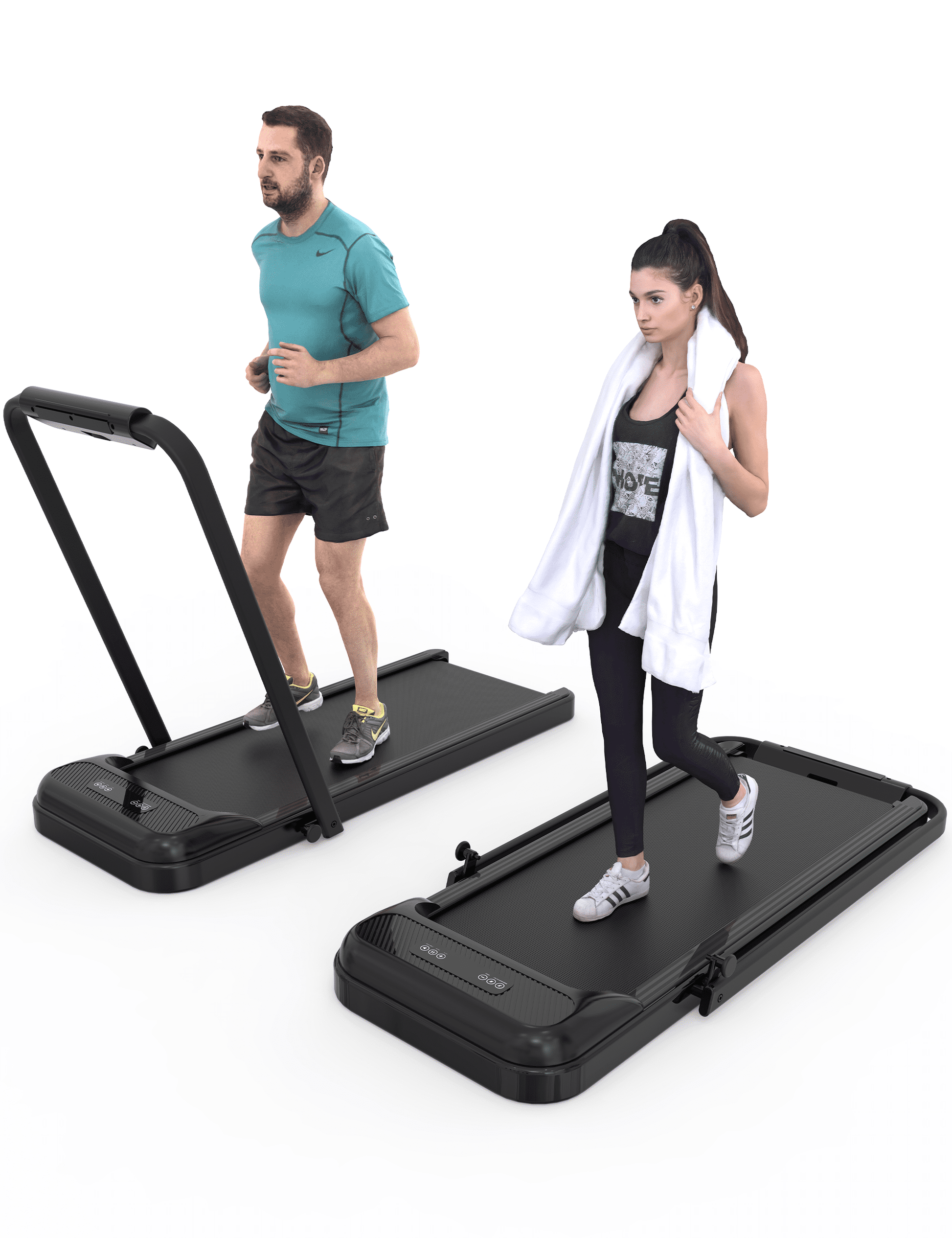 Danolaps Treadmill Walking Pad,Under Desk Treadmill for Home Office, 2 in 1 Portable Walking Treadmill with Real-Time Workout Data on LCD Display, Walking Treadmill with Sturdy Phone Stand