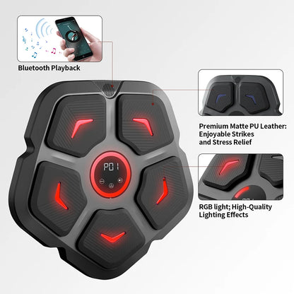 Bluetooth Music Boxing Machine Muay Thai Training Sandbag Sports Fitness Reaction Practice Boxing Training Equipment Wall Target